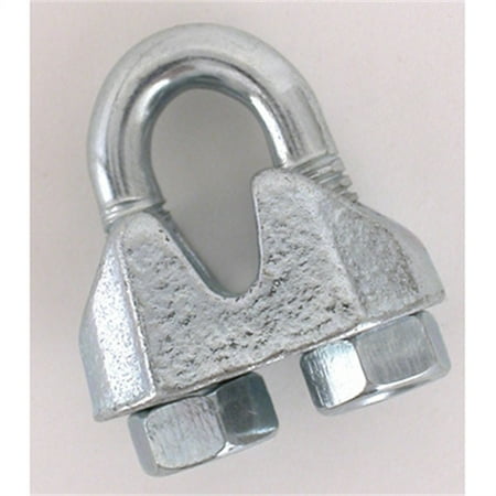 3/16"WIRE ROPE CLIP ZINC PLATEZINC PLATED-CARDED