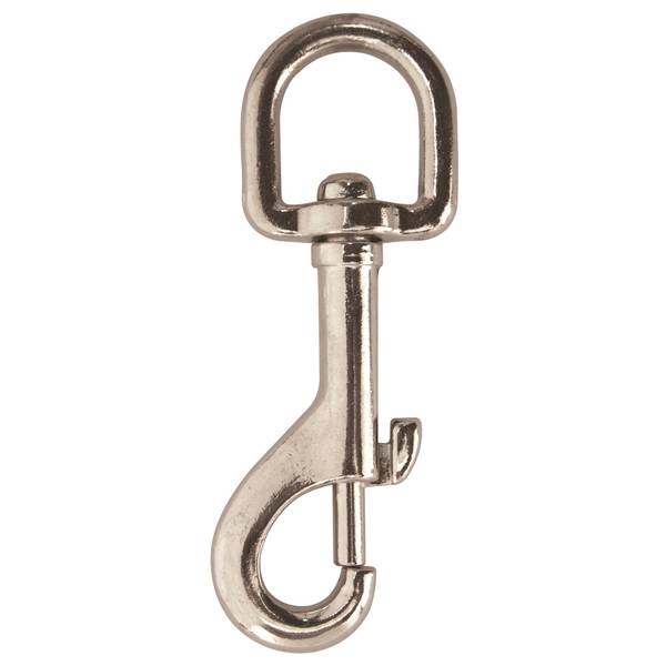 3/8"BOLT SNAP-RND SWIVL-NKL W/BULK W/TAG
