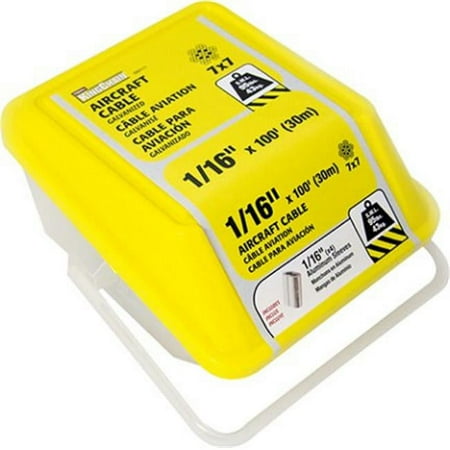 <C> 1/16"x100'7X7 ARCRFT CBL G