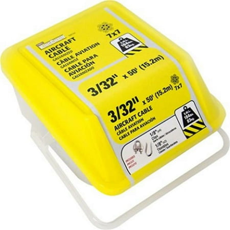 <C> 3/32"x50'7x7 ARCRFT CBL GL
