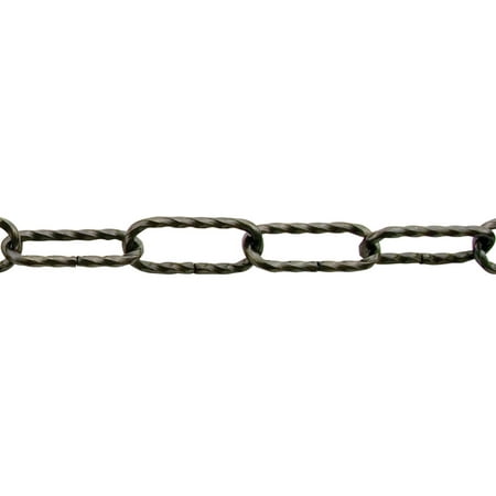 <C> 3.9mmX5'SPRL OVL-ANTO BRS-M-CLAM
