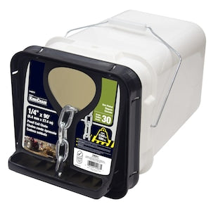 1/4"x90 G30 PCC-ZINC BUCKET   FLIP LID ZINC-BUCKET BULK W/TA