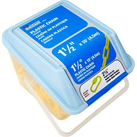 #6 1-1/2"x15'PLSTC CHN YELLOW