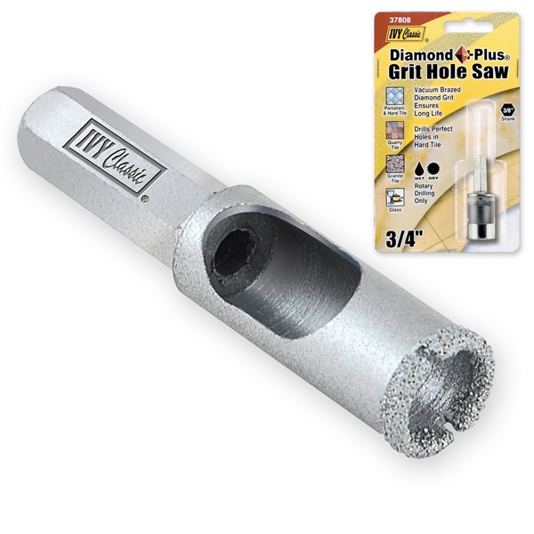<C> 3/4" DIAMOND GRIT HOLE SAWCARDED