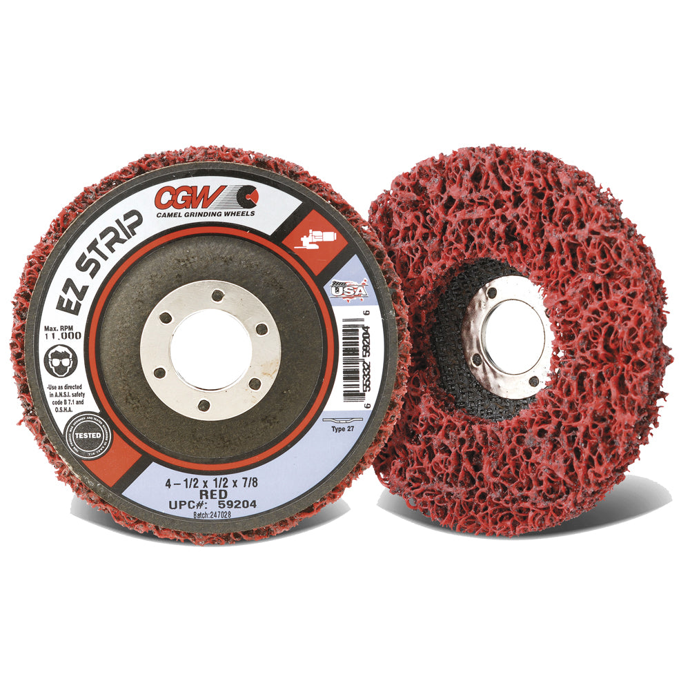 EZ STRIP WHEEL  RED           4-1/2" X 7/8"  SILICON CARBIDE