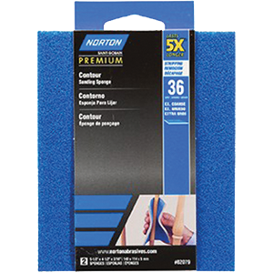 <C> SANDING PADS EX COARSE 36 4-1/2"x5-1/2"x3/16"