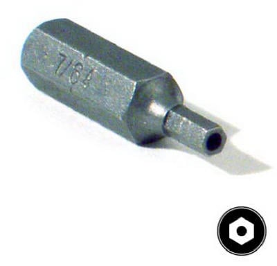 <C> 7/64" SEC HEX KEY 1" 1PK