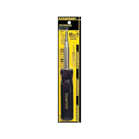 6 IN 1 BLACK SCREWDRIVR