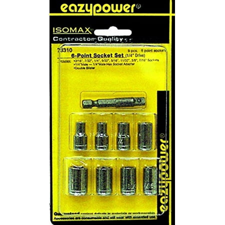 9PK 1/4" DR SCKT SET