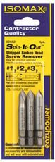 <C> 3pc BROKEN SCREW REMOVER A