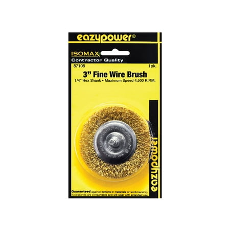 3"F WIRE WHEEL 1/4 SHNK
