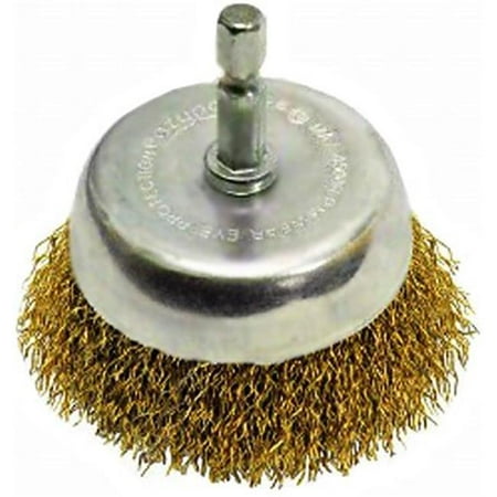 <R> 3" F WIRE CUP 1/4 SHANK
