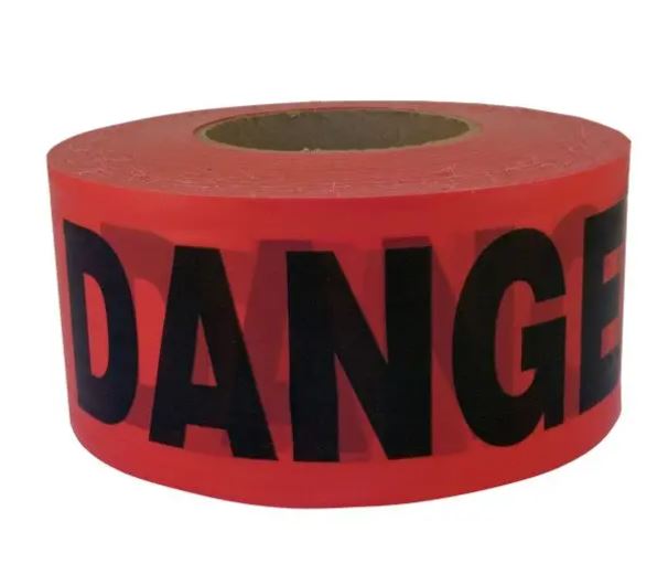 3x1000 RED DANGER TAPE
