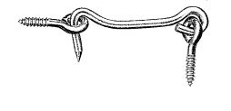 6" GATE HOOK & EYE.