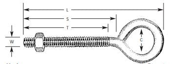 3/8"X 4" EYE BOLT.