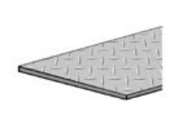 <C> 24x24 STEEL TREADPLATE    WELDABLE
