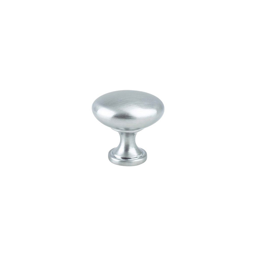 ADVANTAGE KNOBS SATIN CHROME  ROUND TRANSITIONAL KNOB