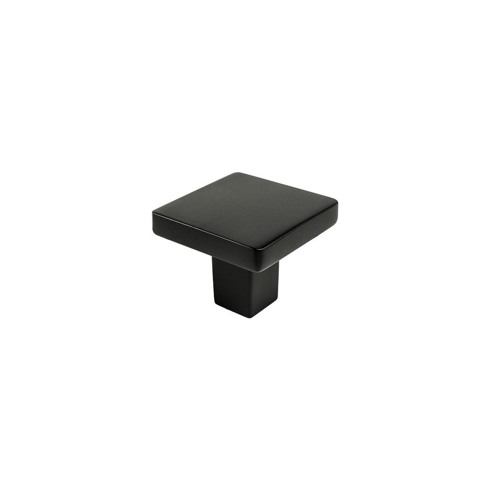 CONTEMPORARY ADVANTAGE ONE    MATTE BLACK SQUARE KNOB
