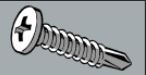 8x1"SELF-DRILLING P/H         STAINLESS STEEL 61pcs.