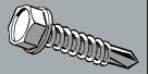 8x1/2"TEK SCREW SELF-DRILLING STAINLESS STEEL 79pcs.H/H