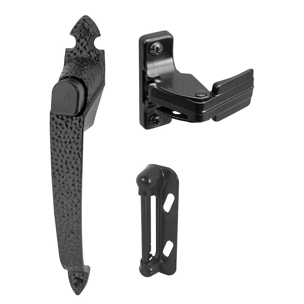 BLK COLN'L P/BTN LATCH-NO     COLONIAL PUSH BUTTON BLACK
