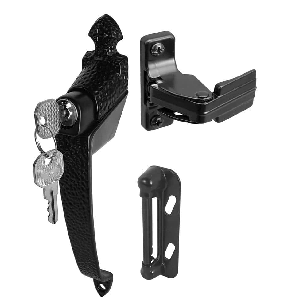 BLK COL P/BTN LATCH-STORM     COLONIAL PUSH BUTTON