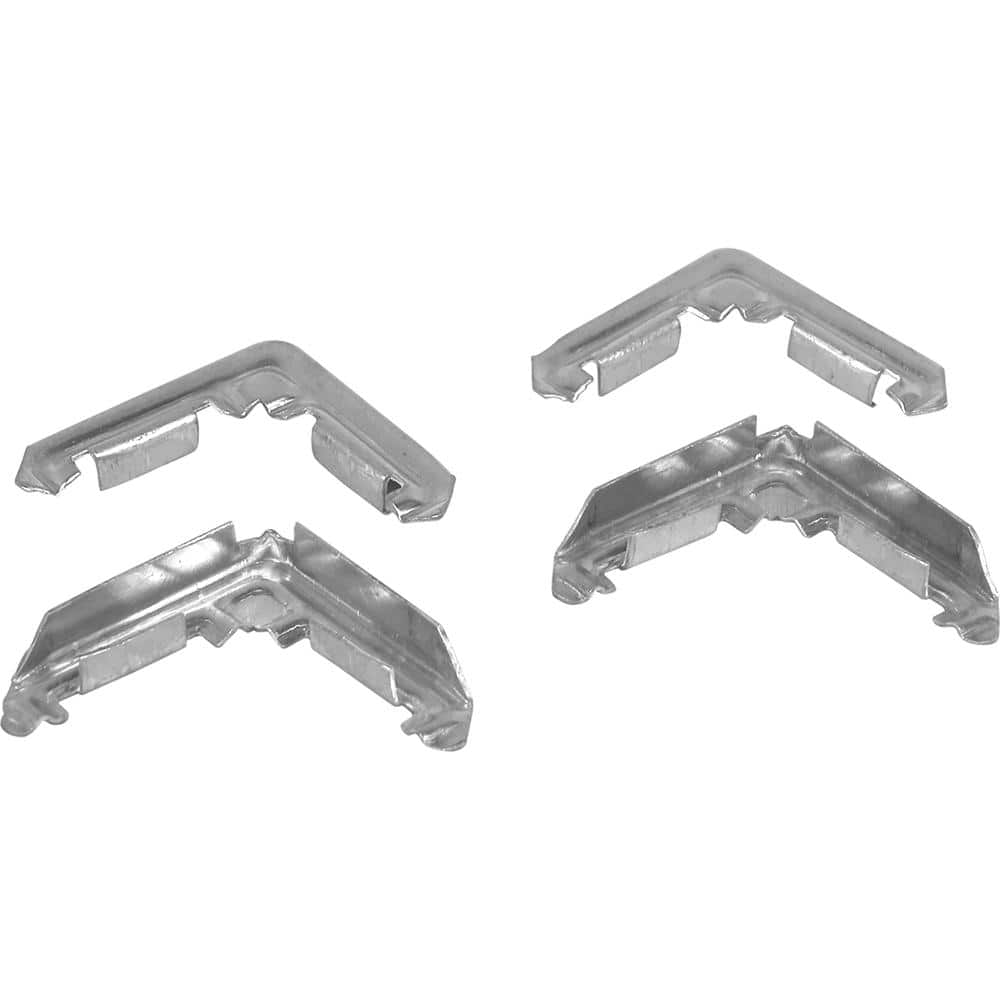 5/16" ALUM FRAME CORNERS-100pcMETAL PLASTIC-FITS 5/16x3/4" F