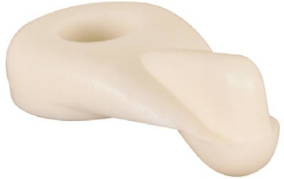 8 WHT PANEL CLIPS-W/O SCREWS  FLUSH NYLON