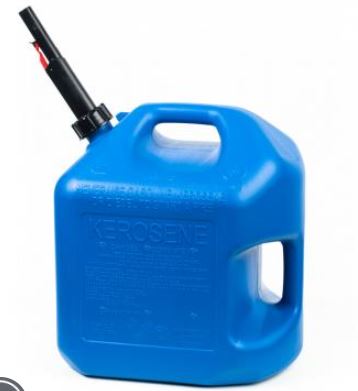 <C> 5gal.KEROSENE CAN PLASTIC EPA/CARB W/FMD BLUE