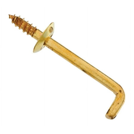 <C> 5-1/2"BR SHOULDER HOOKS   SOLID BRASS
