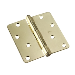 BUTT HINGE 4X4 1/4R BRASS