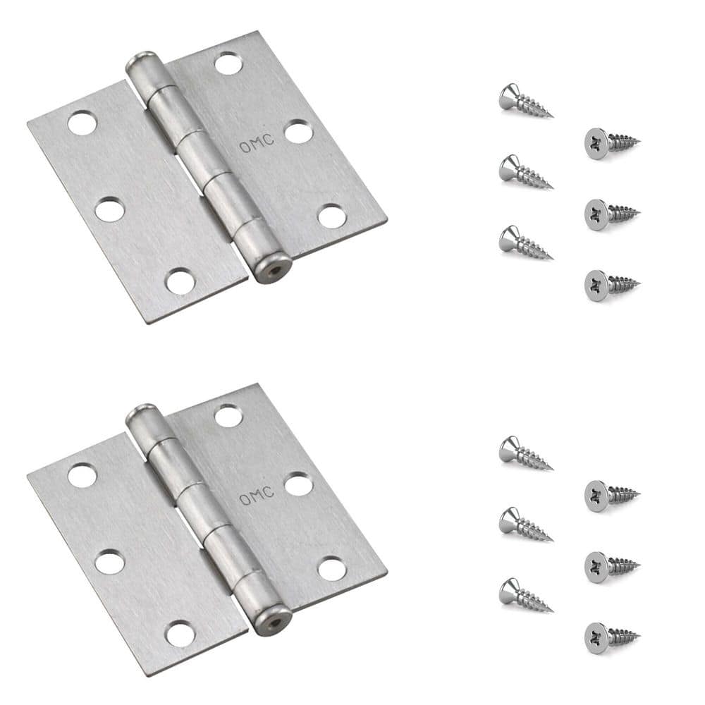 3X3 BUTT HINGE BRUSHED CHROME