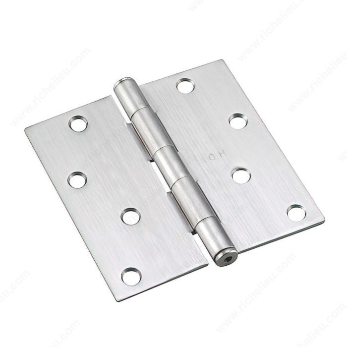 4" HINGE BRUSHED CHROME C26D