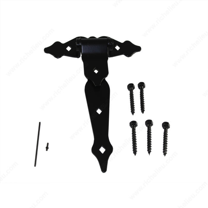 8" ORN.S-CLOSING BLK TEE HINGE