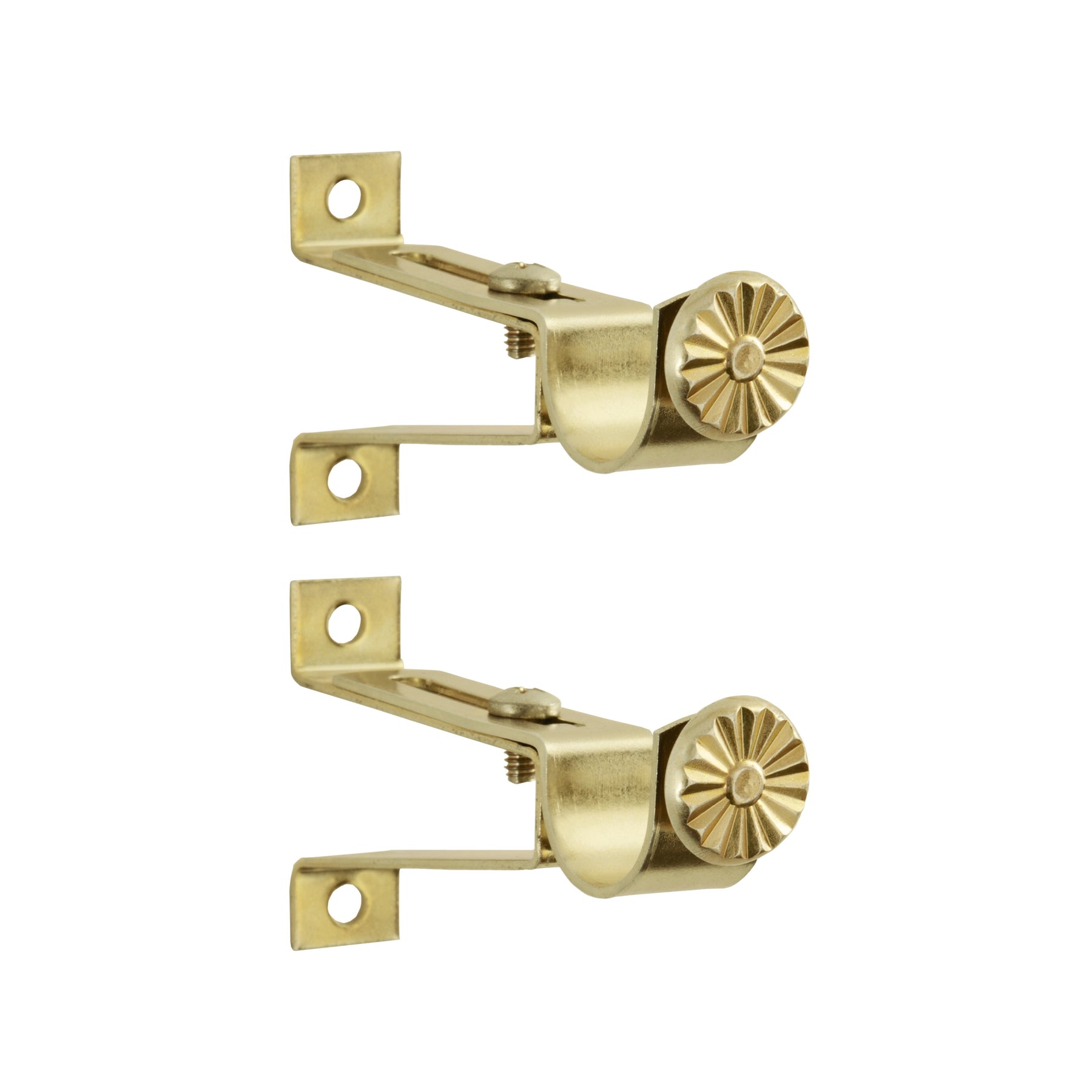 BRKT PR DECO CAFE 5/8 BRASS
