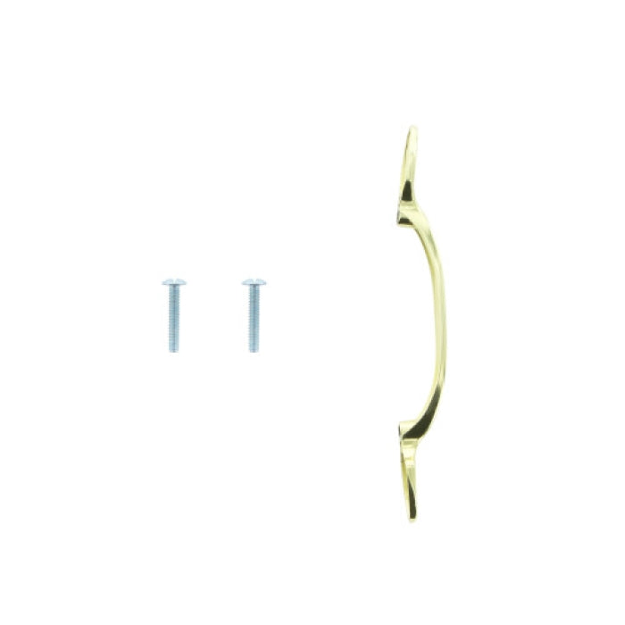 <C> PULL 3" POL/BRASS         ZINC