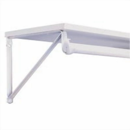 HD WHT SHELF/ROD BRACKET      11" 12ga 3"HOOK W/O SCREWS