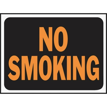 9x12 "NO SMOKING" HY-GLO SIGN
