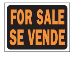 9x12 SPANSH"FOR SALE" HY-GLO S