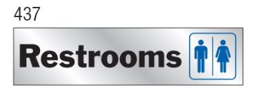 RESTROOM SIGN MEN OR WOMEN