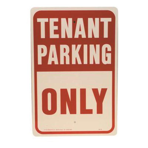 TENANT PARKING ONLY SIGN