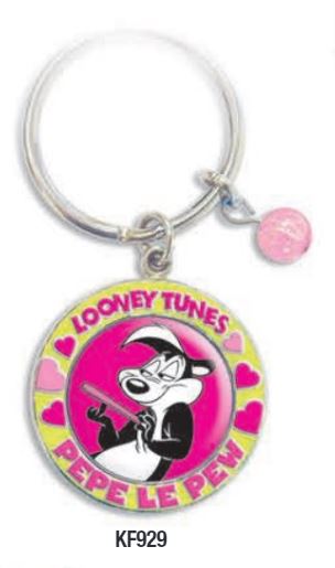 PEPI LA PEW KEY RING-CARDED   LOCKET STYLE LOONEY TUNES