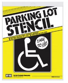 <C> PARK LOT HANDICAP STENCIL 37"x29.5"