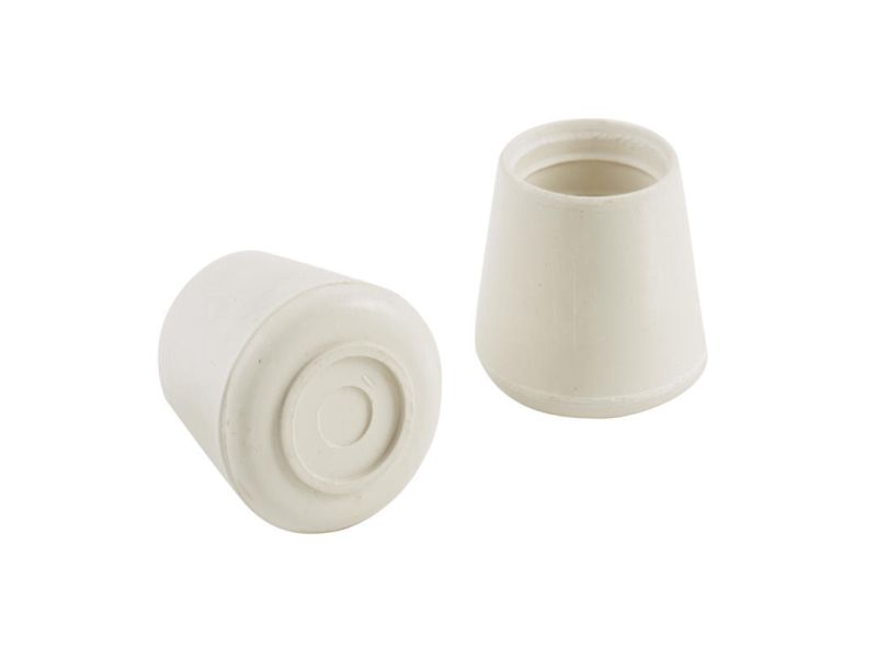 1" WHITE RUBBER LEG TIP