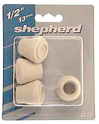 4)5/8"BLK RUBR TIPS