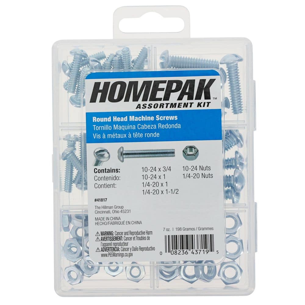 R/HD MACH SCR/WSHR ASST       4 SCREW SIZES & 2 WASHER SIZES