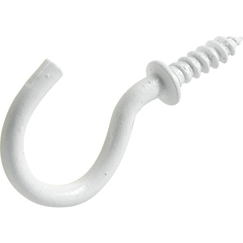 8 7/8" WHITE CUP HOOKS