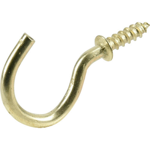 8 7/8" BRASS CUP HOOKS