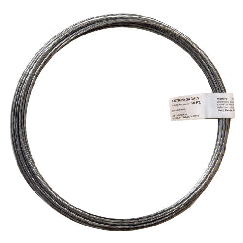 50'6STR/20 GALV WIRE