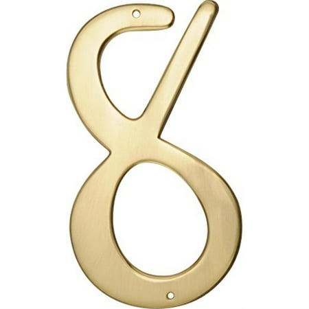 #8-4"BRASS-NL HOUSE NUMBERS